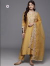 KF 5125 Kalaai Chanderi Silk Kurti With Bottom Dupatta Wholesale Online